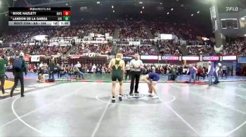 AA - 144 lbs Quarterfinal - Bode Hazlett, Butte vs Landon De La Garza, Great Falls CMR
