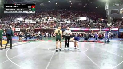 AA - 144 lbs Quarterfinal - Bode Hazlett, Butte vs Landon De La Garza, Great Falls CMR