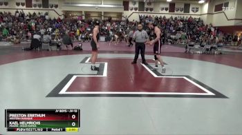 JV-13 lbs 7th Place Match - Preston Errthum, Western Dubuque vs Kael Helmrichs, Prairie, Cedar Rapids