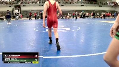 100 lbs Quarterfinal - Alton Novinger, Nixa Youth Wrestling vs Reese Bailey, Buchanan County Wrestling Club