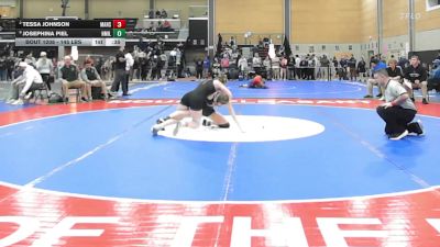 145 lbs Consi Of 8 #2 - Tessa Johnson, Mansfield vs Josephina Piel, New Milford