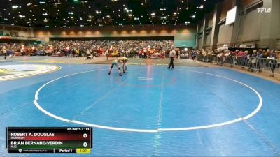 113 lbs Champ. Round 1 - Robert A. Douglas, Inderkum vs Brian Bernabe-Verdin, Hug