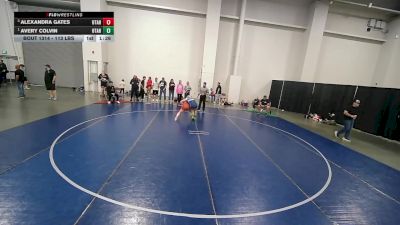 145 lbs 1st Place Match - Avery Colvin, Utah vs Alexandra Gates, Utah