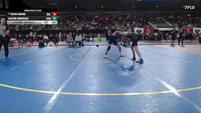 113 lbs Champ. Round 1 - John Behm, Shelley vs Jacob Smoker, Caldera