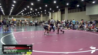 140 lbs Round 2 (6 Team) - Gage Dawkins, Gladiator Academy vs Heisman Murphy, Alabama Elite - Red