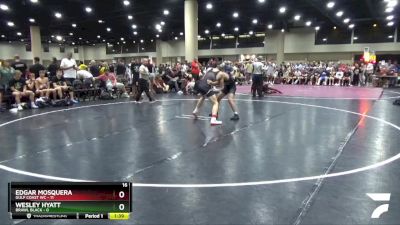 120 lbs Round 2 (6 Team) - Wesley Hyatt, BRAWL Black vs Edgar Mosquera, Gulf Coast WC