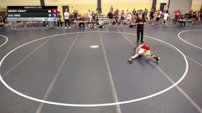 88 lbs Cons. Round 2 - Brody Kratt, MN vs Axl Kind, WI