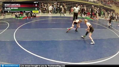 64 lbs Cons. Round 1 - Blake Bevers, Gold Rush vs Wyatt Hatchell, Wasatch Wrestling Club