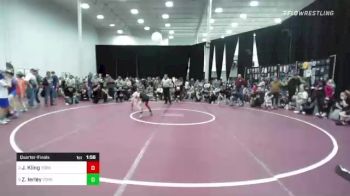 75 lbs Quarterfinal - Jasper Kling, York Suburban vs Zachary Ierley, York Suburban