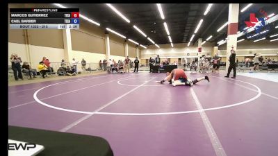 215 lbs 3rd Place - Marcos Gutierrez, Texas vs Cael Barber, Texans Wrestling Club