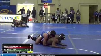 133 lbs Champ. Round 1 - Warren Stanfield III, University Of Chicago vs Veliko Kochiu, Concordia University Wisconsin