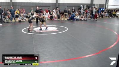 71-74 lbs Round 1 - Gracelynn Watts, Toro World Club vs Smamantha Jones, Ascend Wrestling Academy