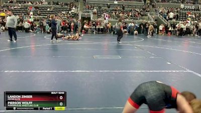 70 lbs Quarterfinal - Landon Zinser, Moyer Elite vs Pierson Wolff, Powerhouse Wrestling Club