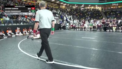 190 lbs 5th & 7th Place - Caysen Curran, Mount Vernon vs Kaleb Pendergast, Sergeant Bluff-Luton