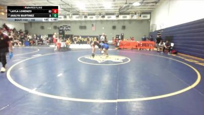 155 lbs Quarterfinal - Layla Lorenzo, Mater Dei vs Jaslyn Martinez, Alta Loma