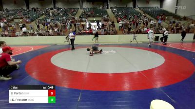 73 lbs 3rd Place - Braxton Porter, Georgia vs Carter Prescott, Woodland Wrestling