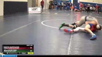 120 lbs Cons. Round 3 - Braunson Sims, Evanston High School vs Gavyn Gappmayer, Corner Canyon High School