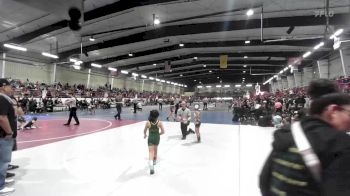 58 lbs Semifinal - Mariana Molina, Monte Vista Takedown Club vs Gabbriana Delegarito, Stout Wr Acd