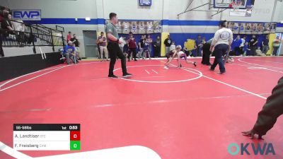 55-58 lbs Round Of 16 - Ace Landtiser, Owasso Takedown Club vs Franz Freisberg, Caney Valley Wrestling