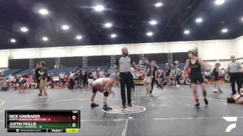 130 lbs Semis & 1st Wrestleback (8 Team) - Justin Mullis, Wednesday Warriors vs Nick Hawbaker, North Henderson Wrestling