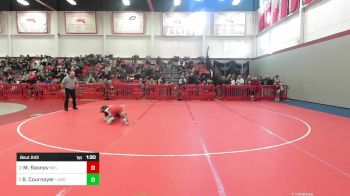 132 lbs Consi Of 8 #2 - Max Rasnov, Melrose vs Ben Cournoyer, Longmeadow