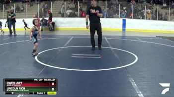40 lbs Cons. Round 4 - Lincoln Rich, Black Knights Youth WC vs Owen Luft, Bear Attack WC