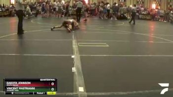 117 lbs Quarterfinal - Dakota Johnson, Death Squad vs Vincent Mastrianni, Journey Men