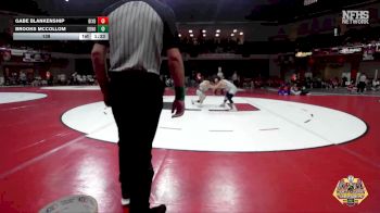 138 lbs Semifinals (8 Team) - Gabe Blankenship, BIXBY vs Brooks McCollom, EDMOND NORTH