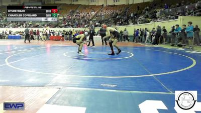 108 lbs Consi Of 32 #2 - Kyler Ward, Cushing vs Chandler Copeland, Sand Springs Jr High