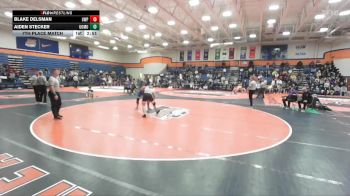 165 lbs 7th Place Match - Aiden Stecker, University Of Mount Union vs Blake Delsman, Wisconsin - Platteville