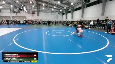 113 lbs Semifinal - Chance Berry, Boneyard Wrestling Academy vs Vinny Ferrari, Cardinal Wrestling Club