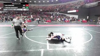 100 lbs Cons. Round 4 - Tristan Bancroft, Monona Grove/McFarland Wrestling Club vs Isai Sanchez, Team Nazar Training Center