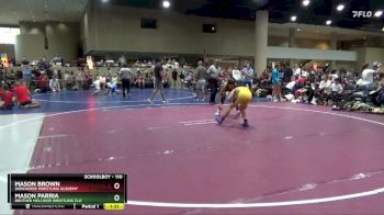 110 lbs Semifinal - Mason Parria, Brother Melchior Wrestling Clu vs Mason Brown, Darkhorse Wrestling Academy