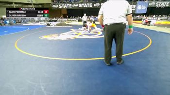 Boys 1A 190 lbs 1st Place Match - Oliver Bryson, Hoquiam vs Zach Foreman, Kalama