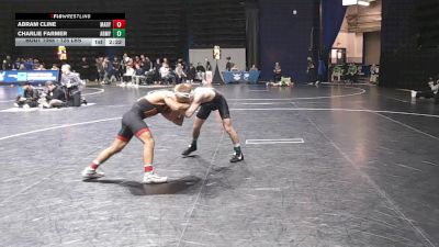 125 lbs Round Of 32 - Abram Cline, Maryland vs Charlie Farmer, Army