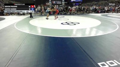132 lbs Cons. Rd Of 128 - Devon Frazier, OK vs Justin Harbin, AL
