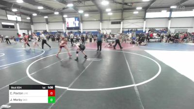 116 lbs Semifinal - Cael Paxton, Live Training vs Judd Morby, Davis WC