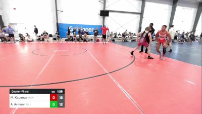 141 lbs Quarterfinal - Malachi Kapenga, Michigan Premeir Gold vs Ardie Armour, Bull Trained