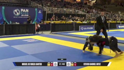 Steven Gabriel Ortiz vs Miguel De Souza Santos 2025 Pan Kids Jiu-Jitsu IBJJF Championship