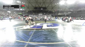 Boys 3A 285 lbs Cons. Round 2 - Akmal Khalifah, Interlake vs Chazz Gray, Cheney