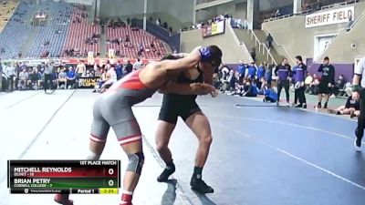 174 lbs Finals (2 Team) - Brian Petry, Cornell College vs Mitchell Reynolds, Olivet