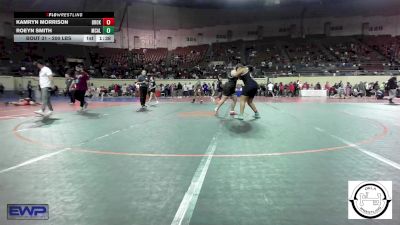 200 lbs Round Of 16 - Kamryn Morrison, Broken Arrow Girls Junior High vs Roeyn Smith, McAlester