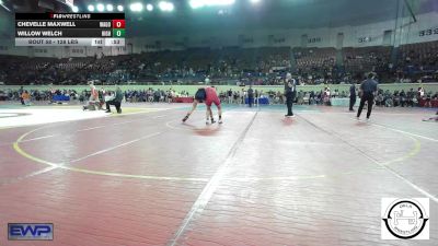 128 lbs Consi Of 16 #2 - Chevelle Maxwell, Wagoner vs Willow Welch, Highland East