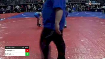 86 lbs Quarterfinal - Noah Knight, Chickasha Youth Wrestling vs Damian Frank, Hillsboro