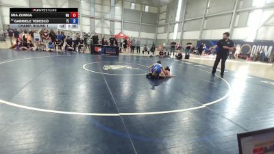 U20 Women - 50 lbs Champ. Round 1 - Mia Zuniga, WA vs Gabriele Tedesco, FL