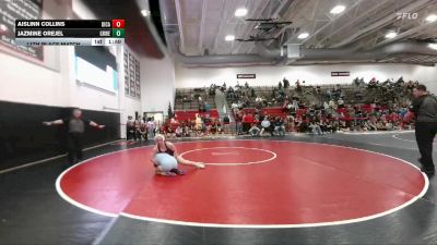 140 lbs 11th Place Match - Aislinn Collins, Discovery Canyon vs Jazmine Orejel, Greeley West