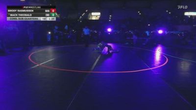 66 lbs Cons. Sub-quarters - Mack Theobald, Champions Wrestling Club vs Brody Rasmussen, Ravage