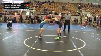 110 lbs 1st Place Match - Tucker Kurzhals SW2, Elder vs Hunter Forney NE1, Donahue Wrestling Academy