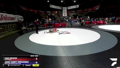 119 lbs Cons. Round 3 - Liam Henson, California vs Aiden Hardy-Fernandez, Wolf Den Wrestling Club