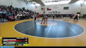 200 lbs Champ. Round 1 - Judson Bradford, Rockwall vs Wells Thompson, Liberty Christian School